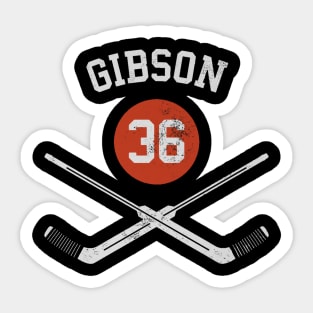 John Gibson Anaheim Goalie Sticks Sticker